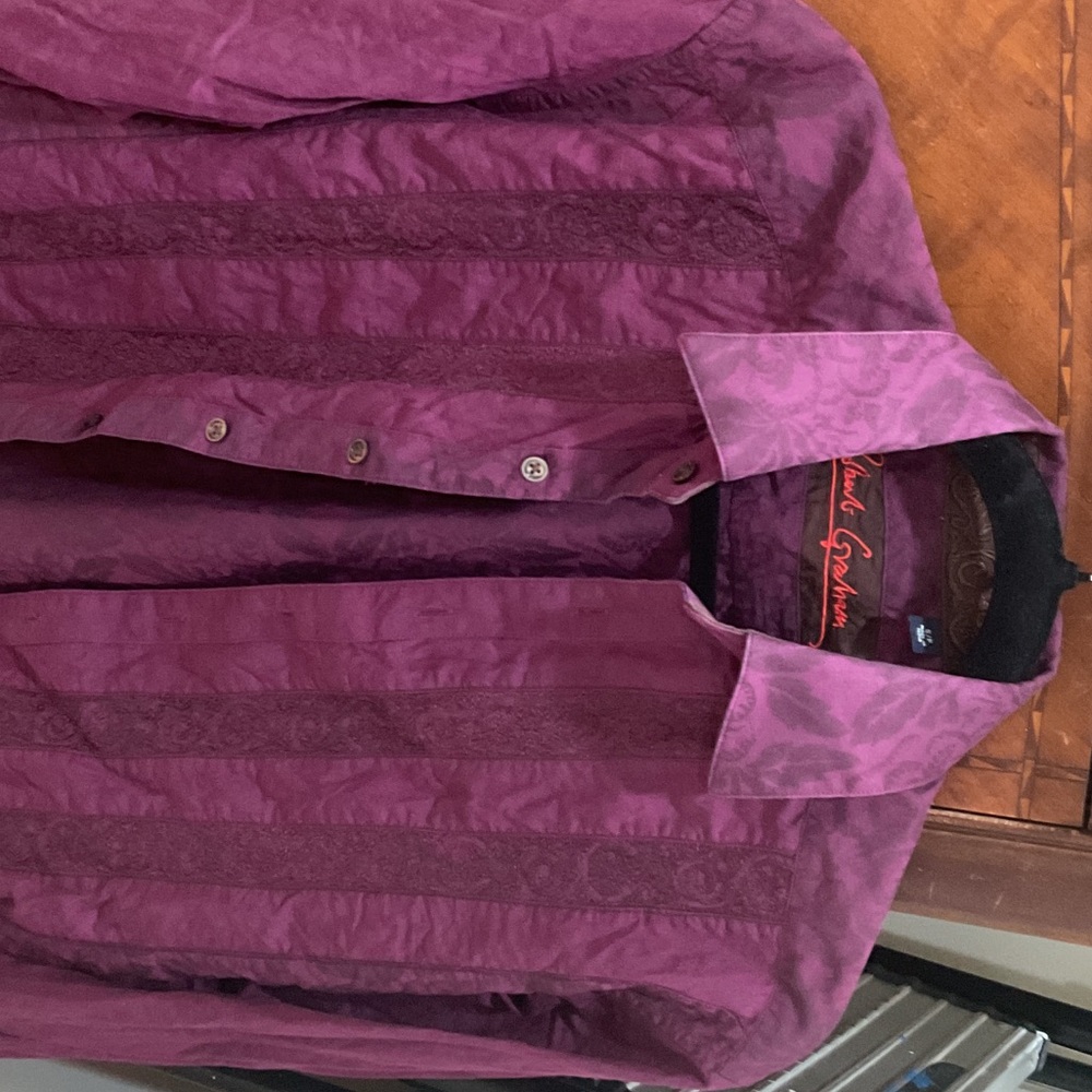 Robert Graham Maroon Shirt